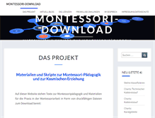 Tablet Screenshot of montessori-download.de